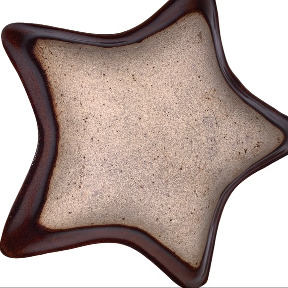 Vintage MCM Studio Signed Star Ceramic Pottery Trinket Dish - Picture 4 of 4